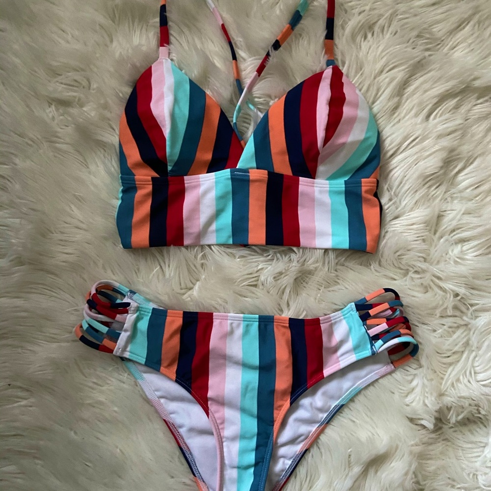 Multicolor Bikini Set